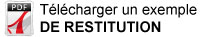 T&eacute;l&eacute;charger un exmple de restitution
